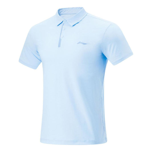 Li-Ning Logo Quick-Drying Polo Shirt 'Ice Blue' APLU123-2