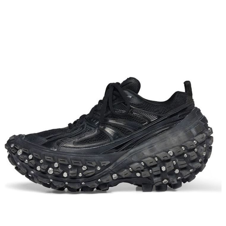 Balenciaga Bouncer Defender Screw Sneakers 'Worn Out Black' 685613W2RAD1081