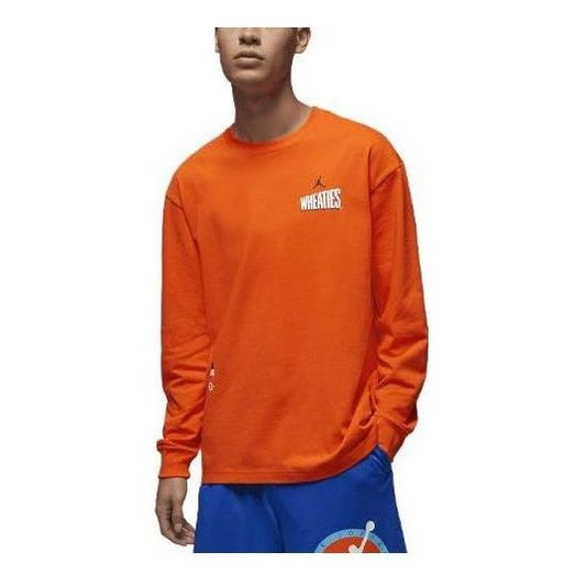 Air Jordan Flight MVP Long Sleeve T-shirt 'Orange' DV8428-817