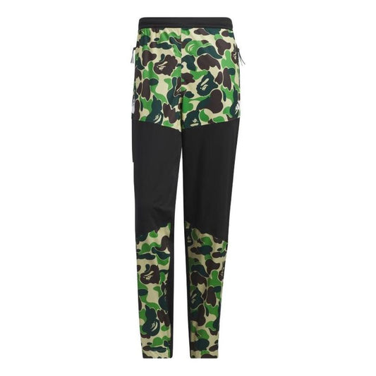 adidas x A Bathing Ape Golf Wind.Rdy Pants 'Black Green Camo' IQ3681