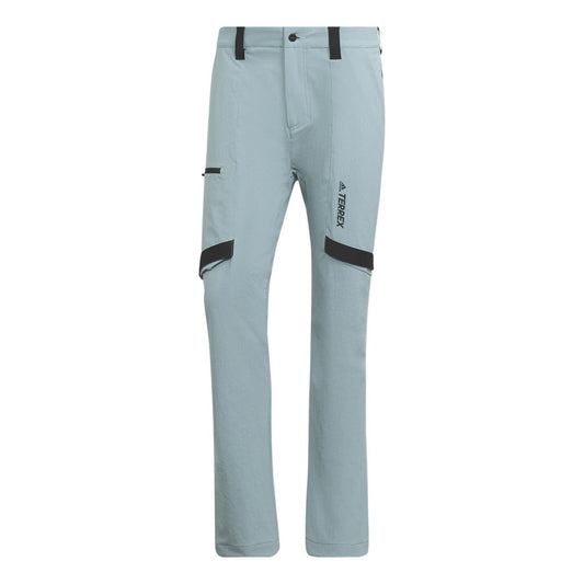 adidas Terrex Zupahike Pts Colorblock Elastic high waist Big Pocket Sports Pants Gray H51493