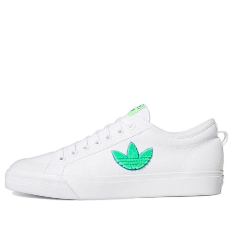 adidas Nizza Trefoil 'White Signal Green' FX8354