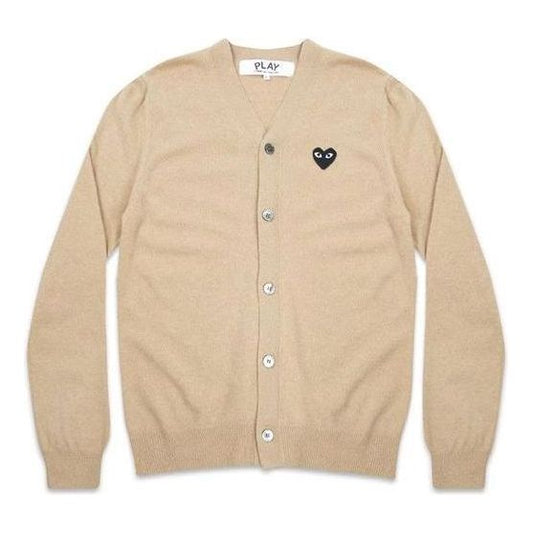 COMME des GARCONS PLAY Cardigan Black Emblem 'Beige' AZ-N024-051-3