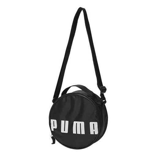 (WMNS) PUMA Round Case Bag 'Black White' 07820801