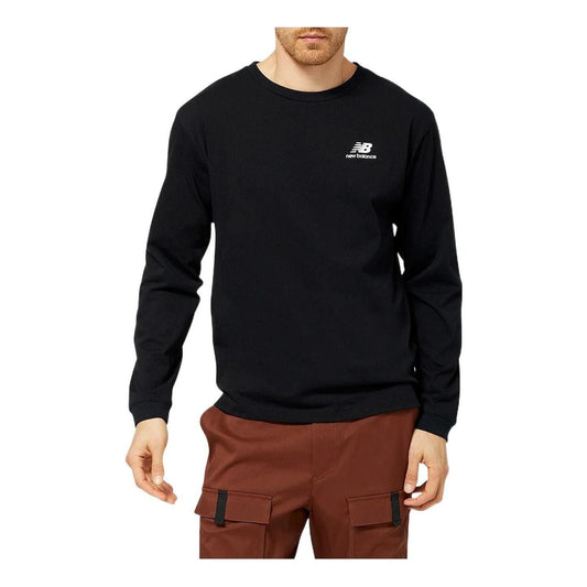 New Balance Athletics Legacies Graphic Collage Long Sleeve T-Shirt Asia Sizing 'Black' AMT23568-BK