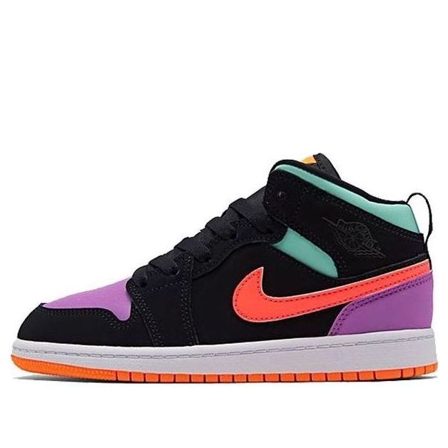 (PS) Air Jordan 1 Mid 'Black Multi' 640734-083