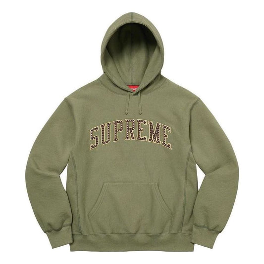 Supreme Stars Arc Hooded Sweatshirt 'Olive Green Yellow' SUP-SS22-631