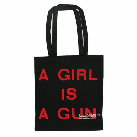 Girl Is A Gun Tote Bag